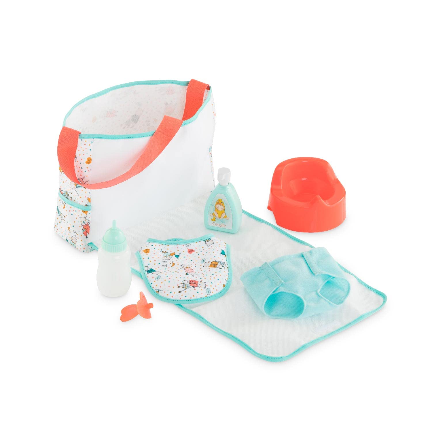 corolle-mon-grand-poupon-wickeltasche-puppenzubeh-r-7-teilig-36-42-cm image 2