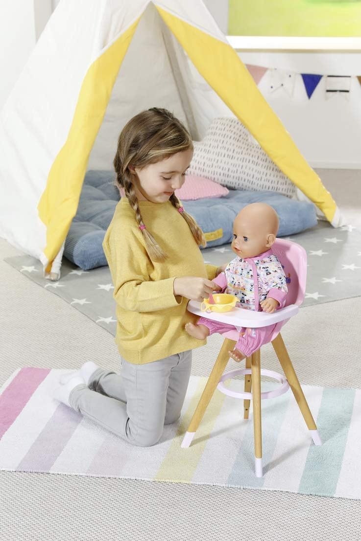 baby-born-puppen-hochstuhl-holzoptik-f-r-36-cm-und-43-cm-puppen-25x25x50-cm image 6