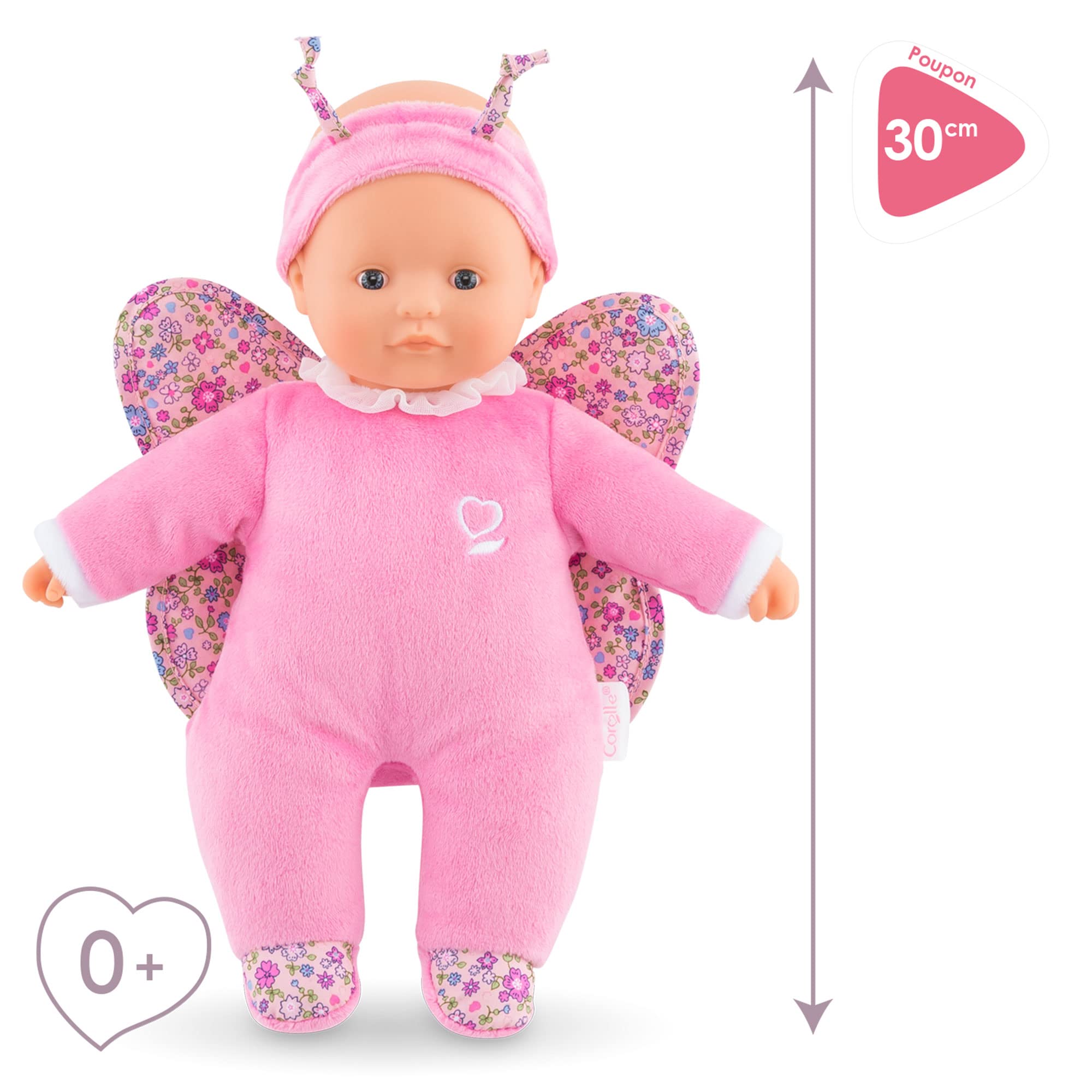 corolle-mon-doudou-sweetheart-schmetterling-weichk-rperpuppe-30-cm image 3