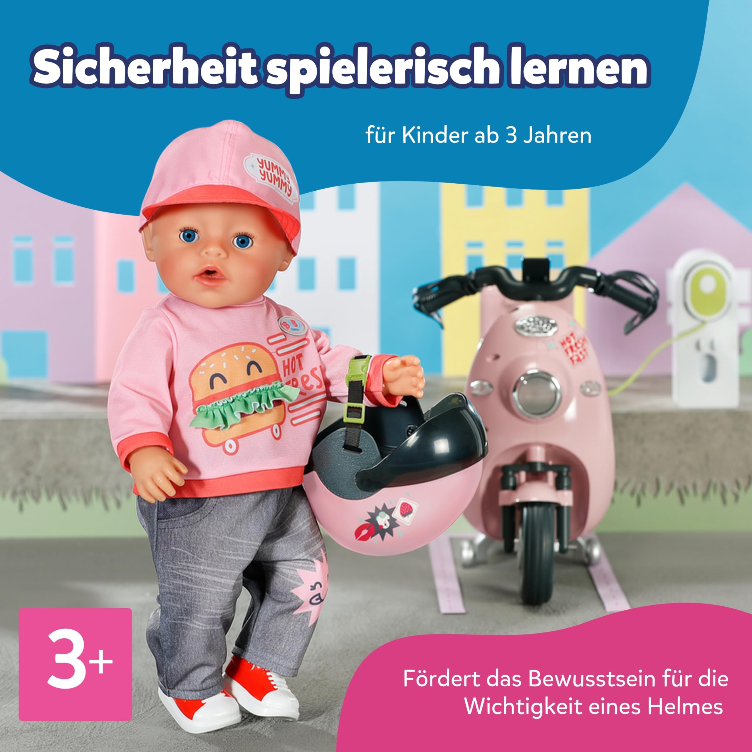 baby-born-e-scooter-helm-puppenhelm-f-r-43-cm-puppen image 4