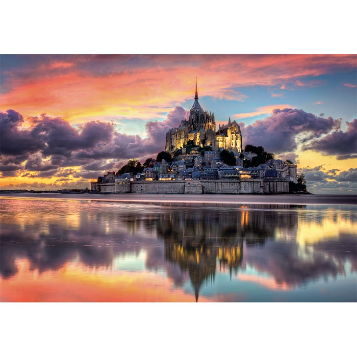 clementoni-puzzle-le-magnifique-mont-saint-michel-1000-teile-panorama-70-x-50-cm image 2