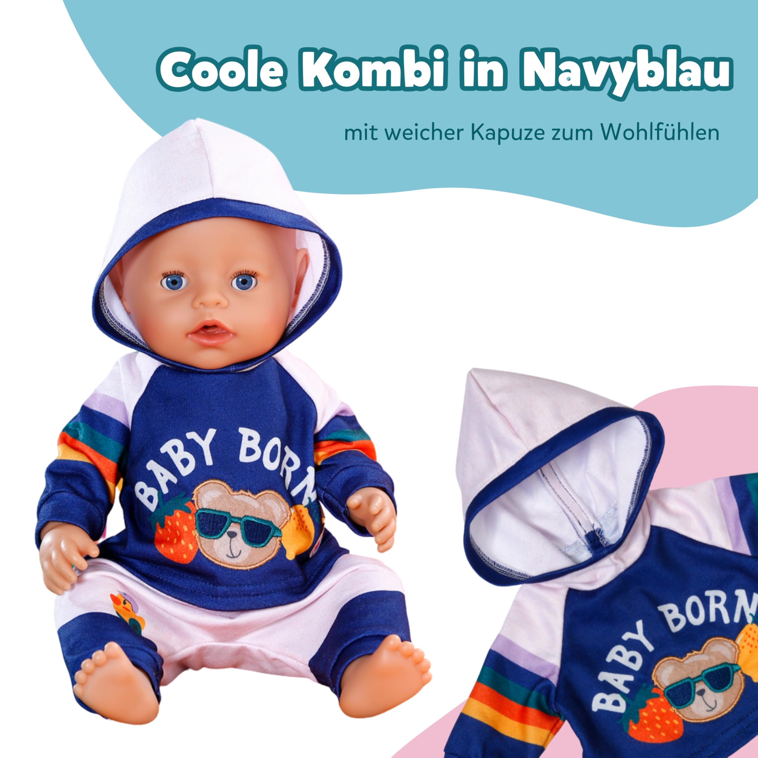 baby-born-jogginganzug-navy-hoodie-puppenkleidung-43-cm image 4