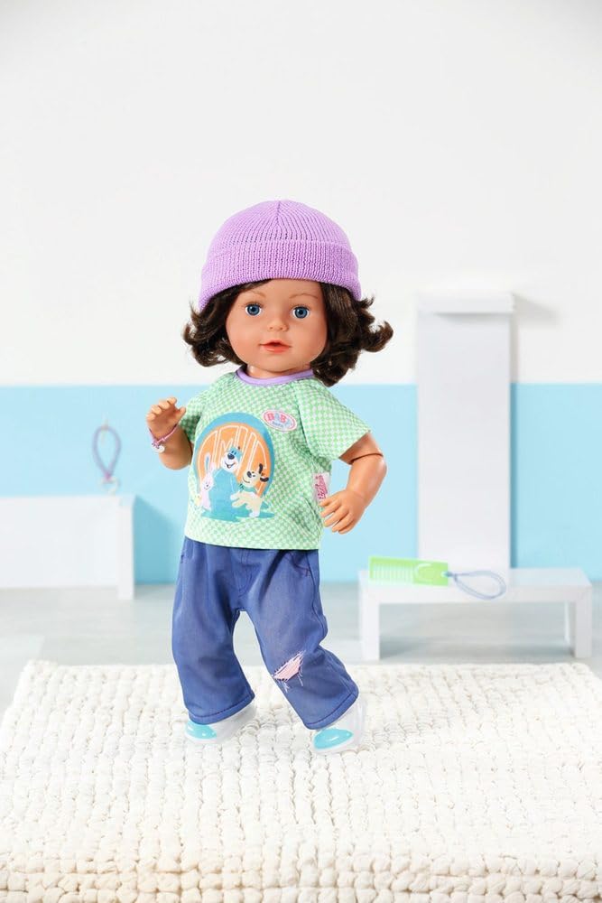 baby-born-brother-play-style-43cm-jungen-puppe-mit-haaren-und-7-funktionen image 2