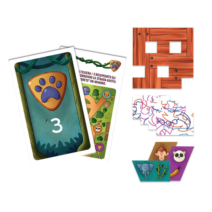 clementoni-galileo-games-escape-game-junior-flucht-aus-dem-zoo-kinderspiel image 2
