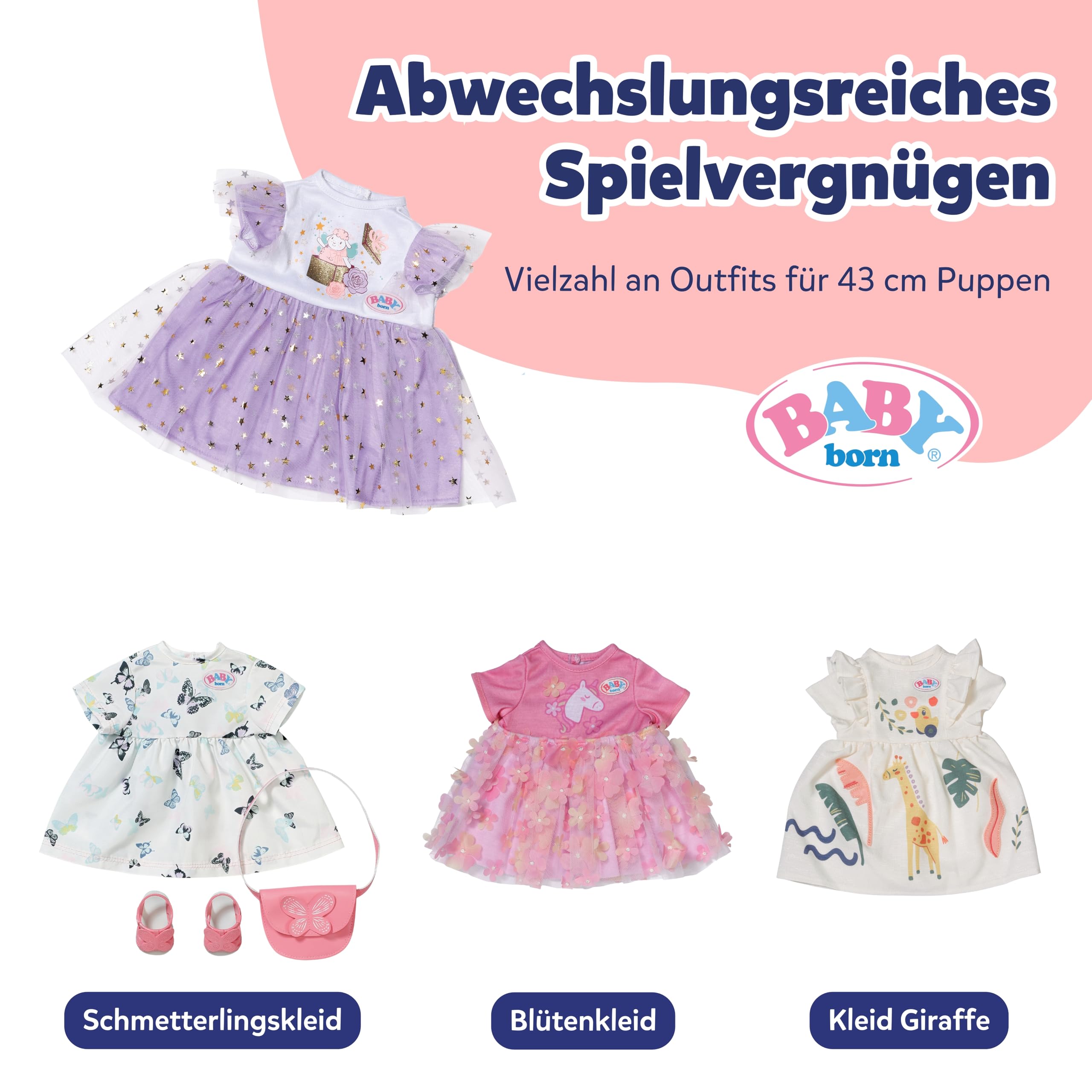 baby-born-lila-tutu-kleid-puppenkleid-mit-t-ll-und-sternen-f-r-43-cm-puppen image 5