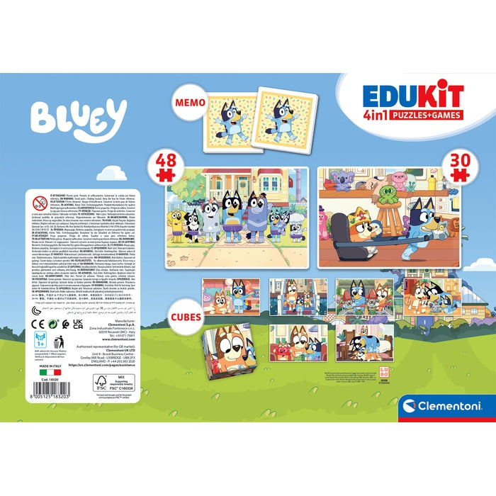 clementoni-edukit-4-in-1-bluey-puzzle-memo-und-w-rfelpuzzle-set image 6