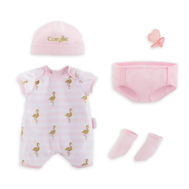 corolle-mon-grand-poupon-9000140550-5-tlg-babykleidungsset-mit-schnuller-f-r-36- image 1