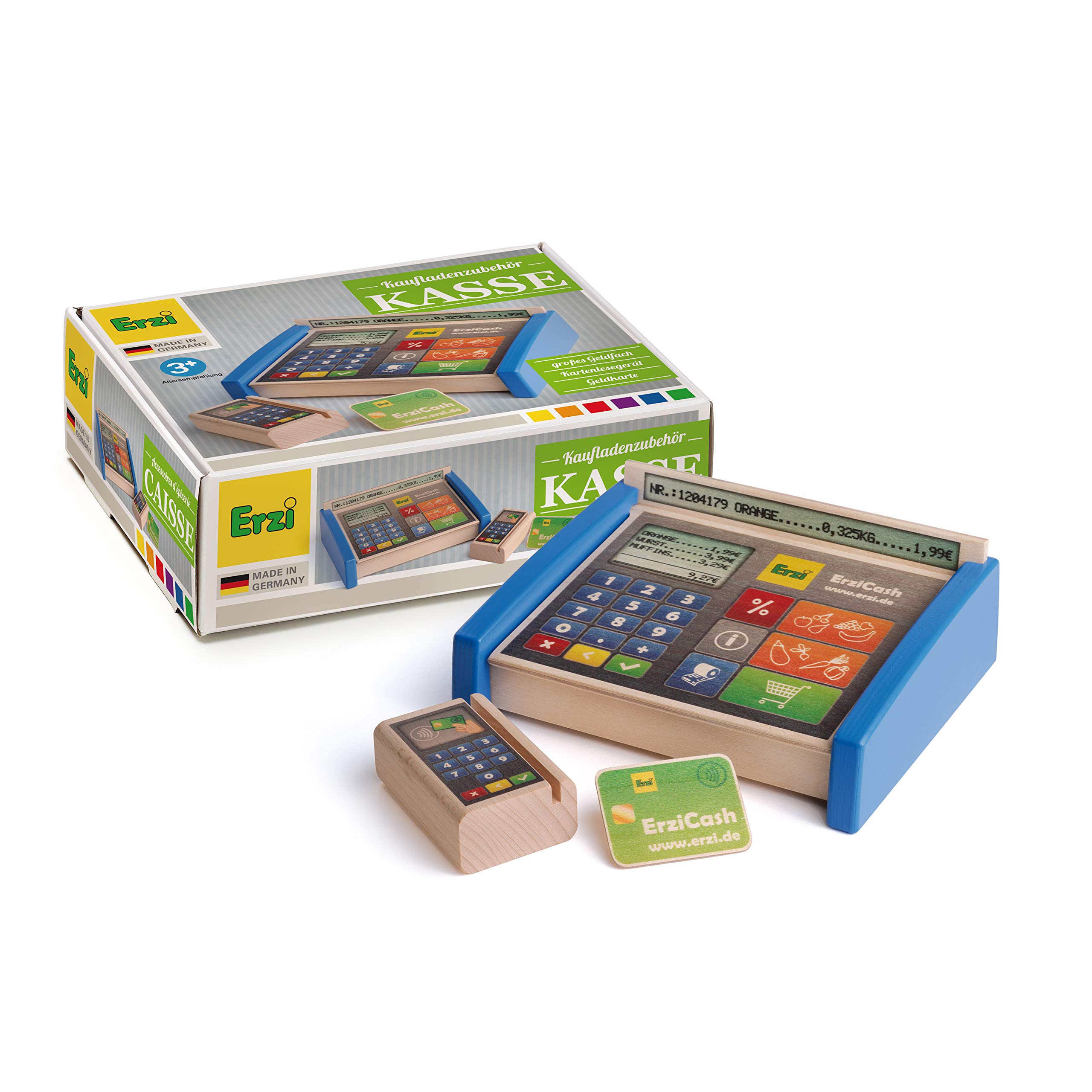 erzi-10543-kasse-aus-holz-kaufladen-kasse-spielzeug-f-r-kinder-ab-3-jahren image 2