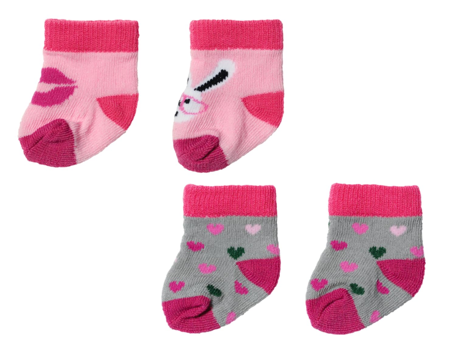 baby-born-socken-836057-f-r-43-cm-puppen-2-paar-bunte-puppens-ckchen image 3
