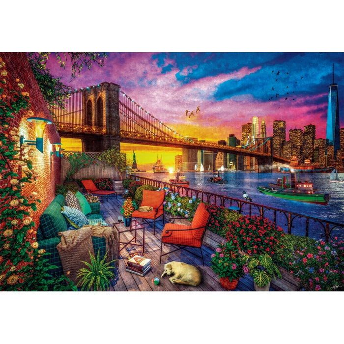 clementoni-puzzle-manhattan-balcony-sunset-3000-teile-city image 2