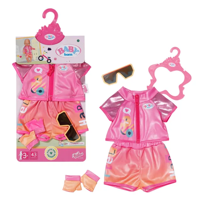baby-born-fahrrad-kleidung-mit-brille-und-handschuhen-f-r-43-cm-puppen image 1