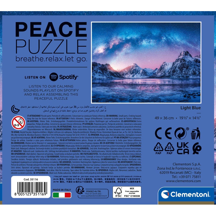 clementoni-peace-puzzle-light-blue-500-teile image 8