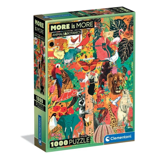 clementoni-more-is-more-animal-botanics-puzzle-1000-teile image 1