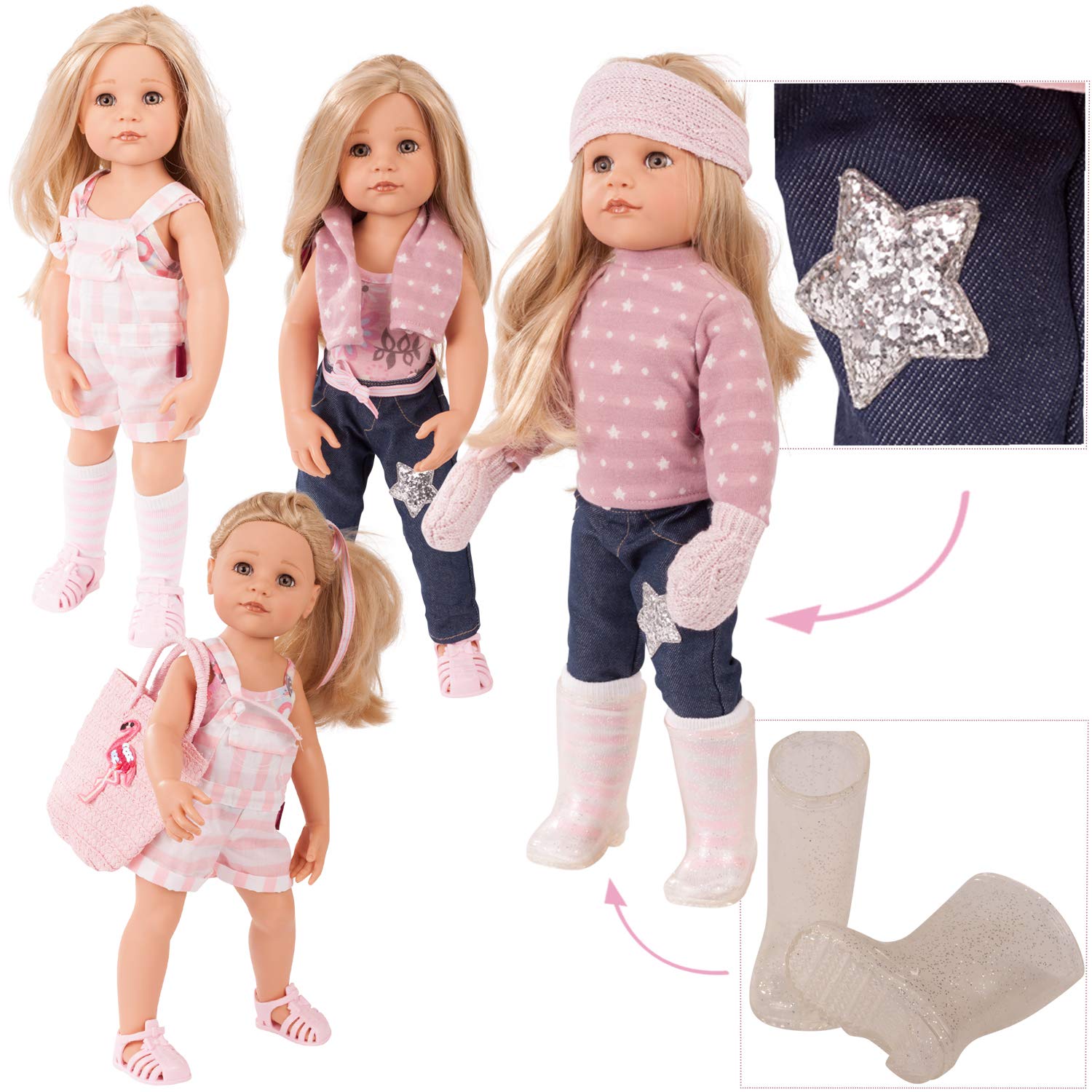 g-tz-hannah-all-year-round-stehpuppe-50-cm-16-teilige-ankleidepuppe image 3