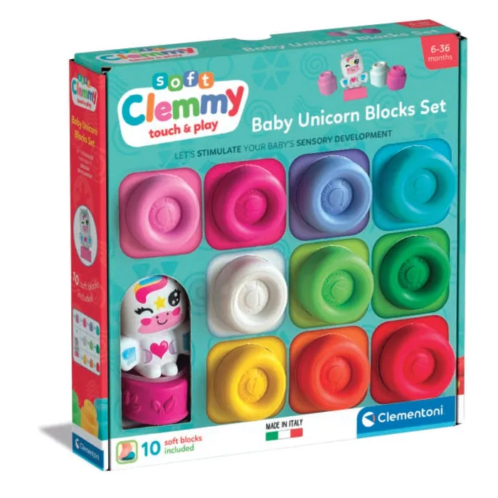 clementoni-clemmy-tryme-box-bausteine-einhorn-10-st-ck image 1