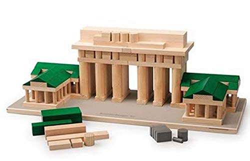 erzi-architect-brandenburger-tor-holzbaustein-set-184-teile-mit-bauanleitung image 6