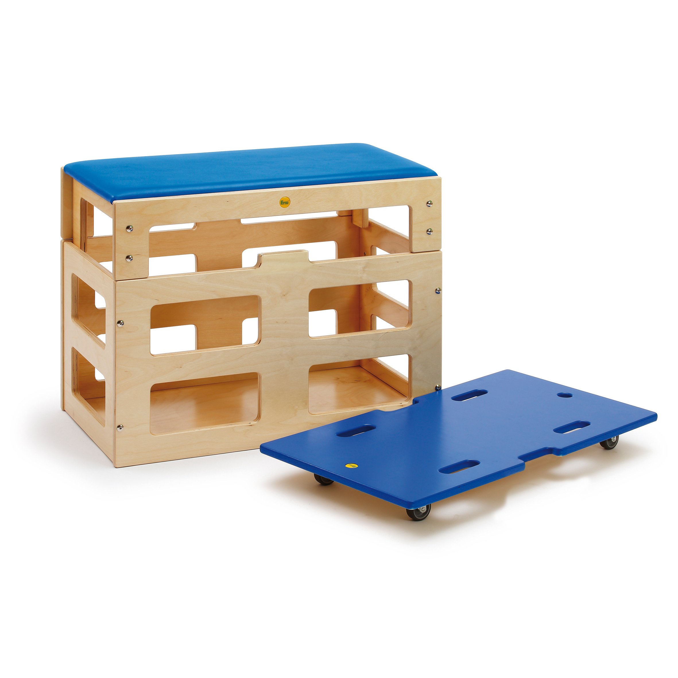 erzi-44484-sportbox-mit-aufsatz-aus-holz-balancierbrett-set-f-r-sport-und-therap image 3