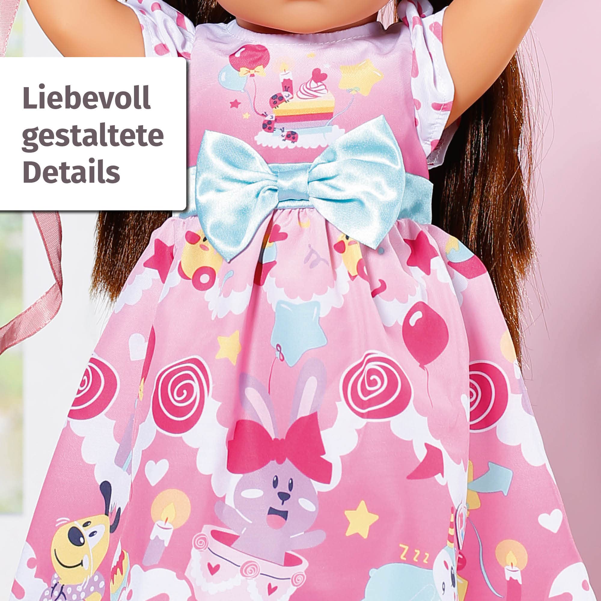 baby-born-deluxe-geburtstag-43cm-puppenkleidung-set-kleid-schuhe-papierkrone-und image 3