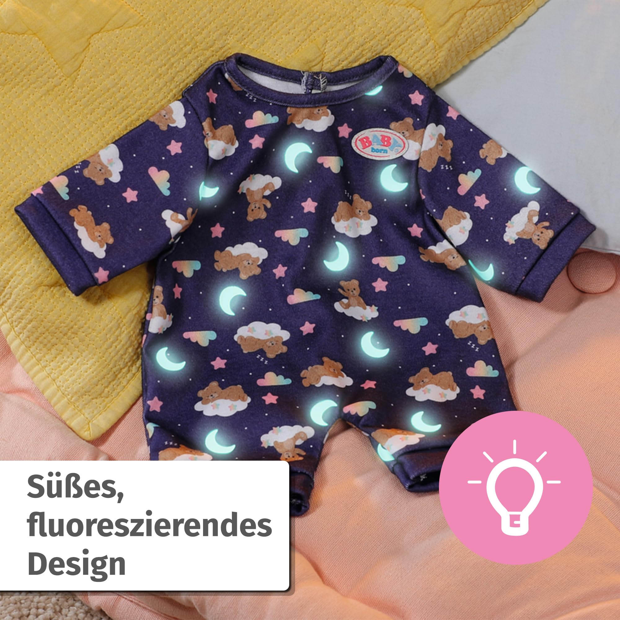 baby-born-teddy-schlafanzug-glow-in-the-dark-f-r-43-cm-puppen-und-teddy image 4