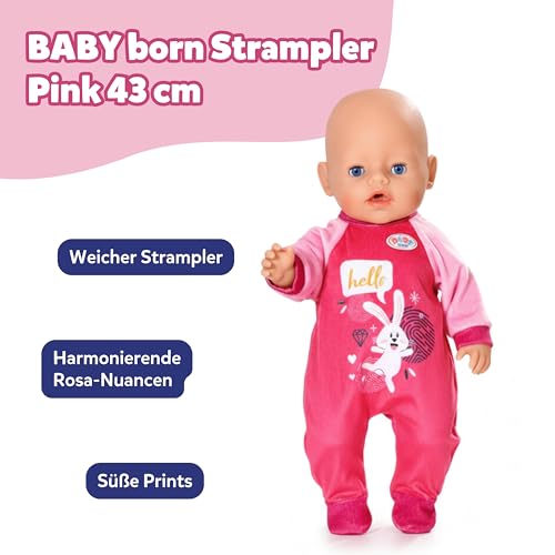 baby-born-strampler-pink-f-r-43-cm-puppen-mit-hase-benno image 8