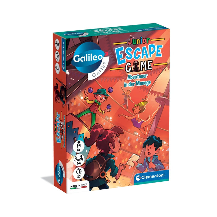 clementoni-galileo-games-escape-game-junior-abenteuer-in-der-manege image 1