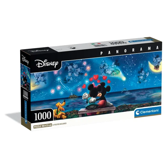 clementoni-mickey-minnie-puzzle-1000-teile-98-x-33-cm-panorama image 1