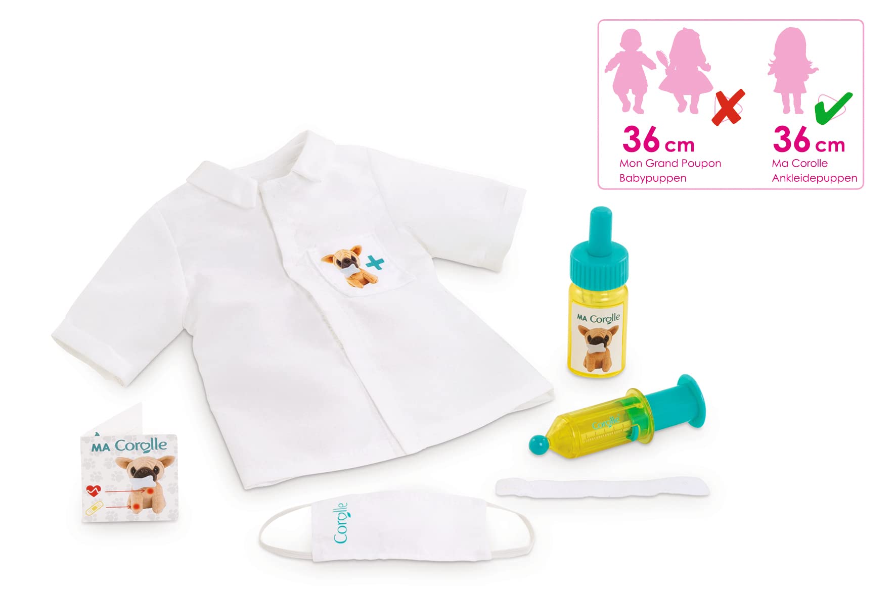 corolle-9000212370-tierarzt-zubeh-rset-outfit-5-teilig-f-r-36-cm-ma-corolle-pupp image 5