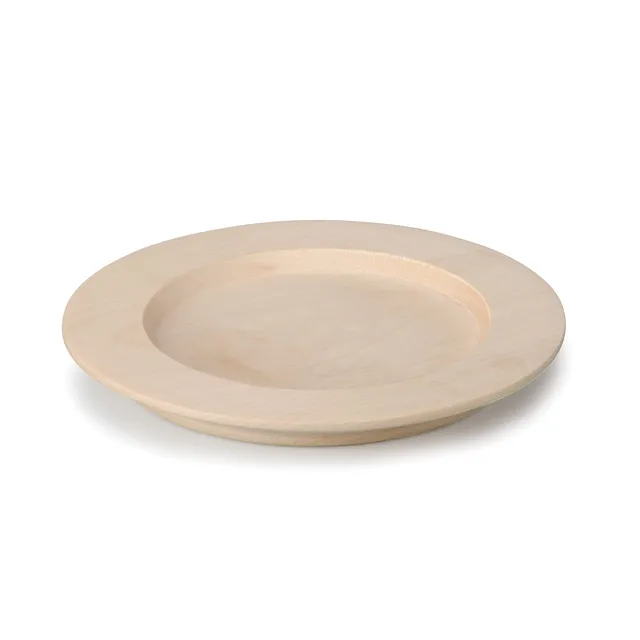 erzi-10676-teller-aus-holz-12-cm-kaufladen-zubeh-r image 1