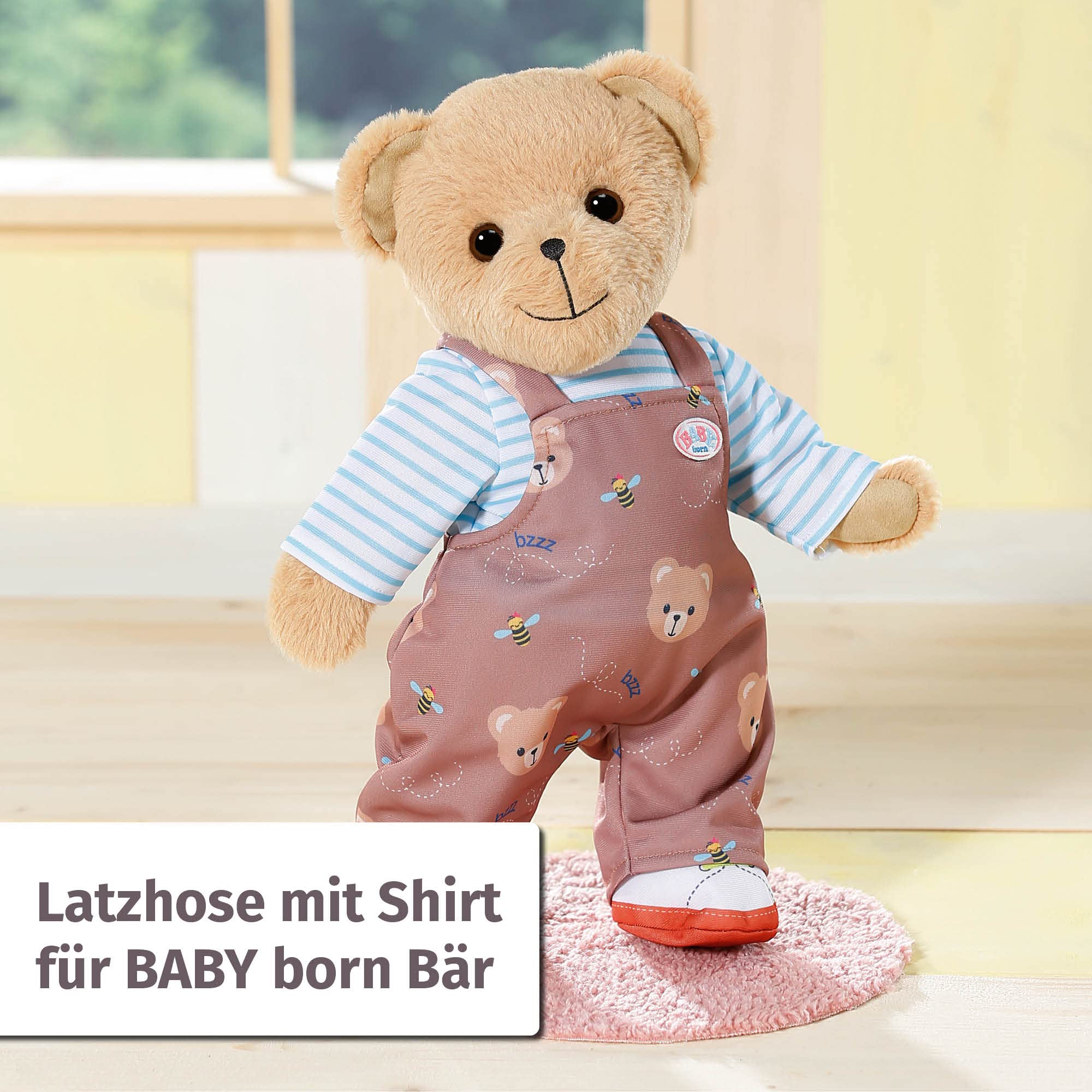 baby-born-b-renanzug-latzhose-mit-shirt-und-schuhen-f-r-43cm-puppen-und-b-r image 2