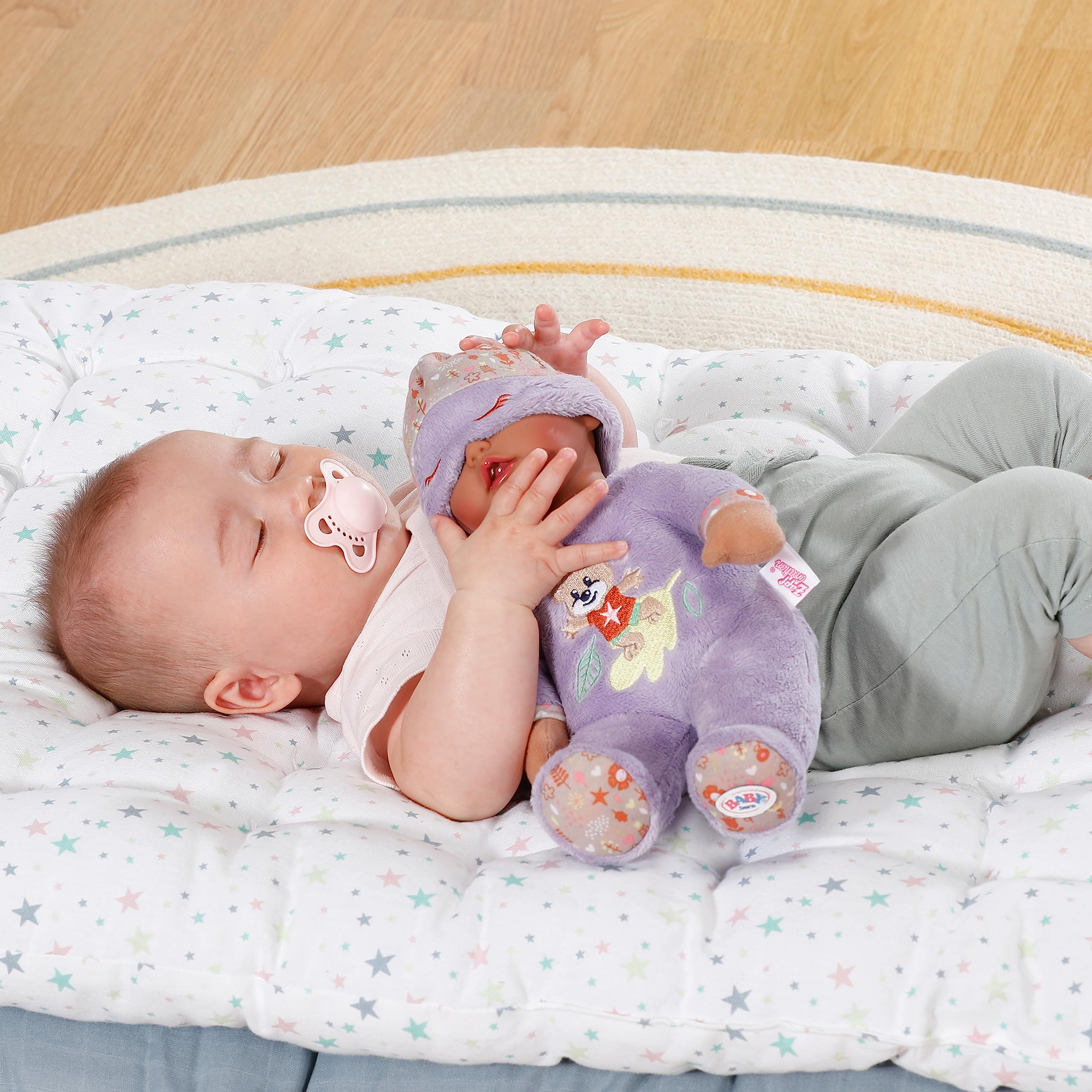 baby-born-sleepy-for-babies-stoffpuppe-lila-30-cm-mit-rassel-833438 image 7