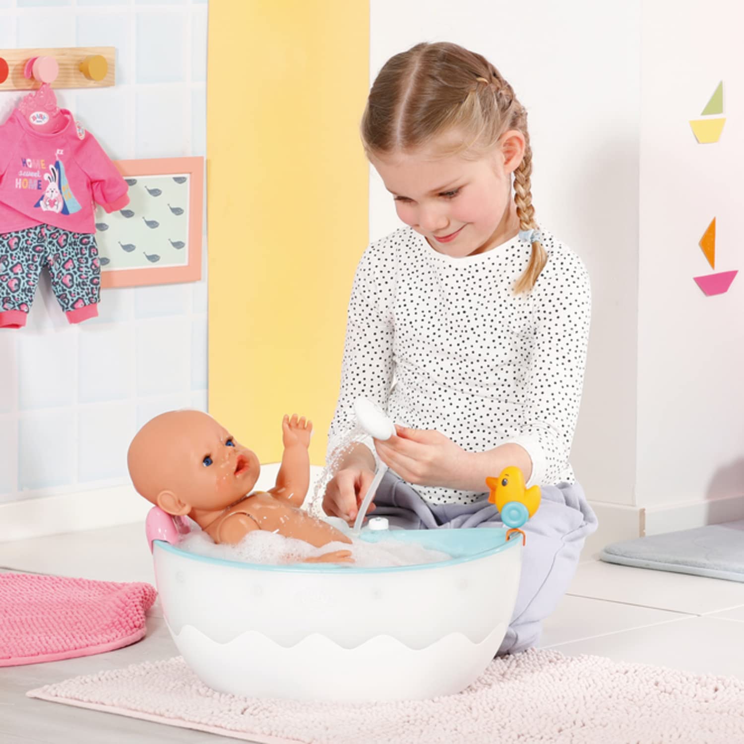 baby-born-badewanne-mit-farbwechsel-dusch-und-soundfunktion-puppenzubeh-r image 2