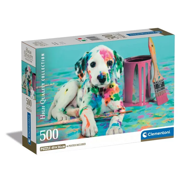 clementoni-puzzle-the-funny-dalmatian-500-teile-49-x-36-cm image 1