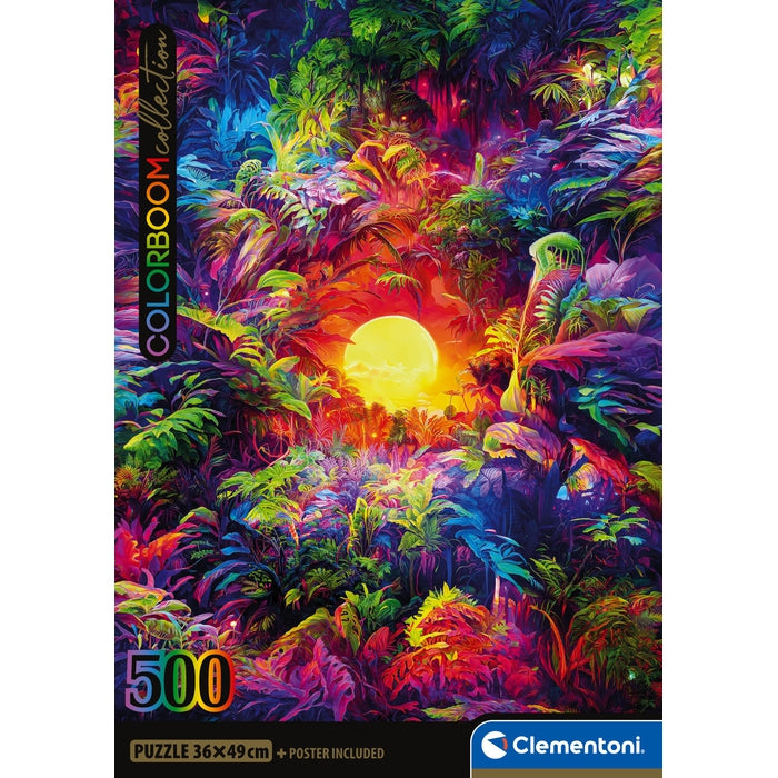 clementoni-color-boom-psychedelic-jungle-sunrise-puzzle-500-teile image 4