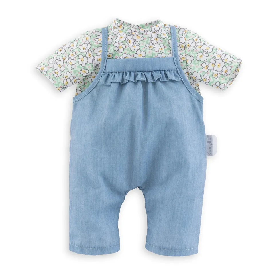 corolle-mon-grand-poupon-puppenkleidung-latzhose-und-bluse-f-r-36cm-babypuppen image 1