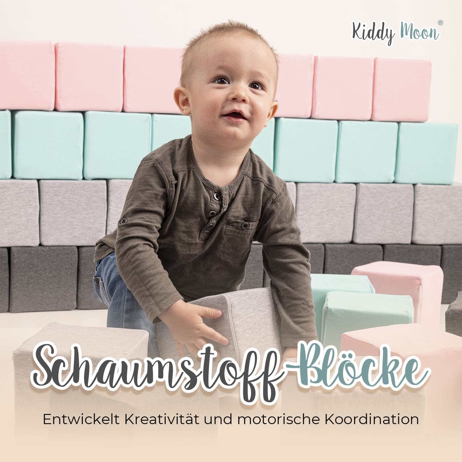 kiddymoon-schaumstoffw-rfel-48-st-cke-14-cm-hellgrau-mint-bausteine image 6