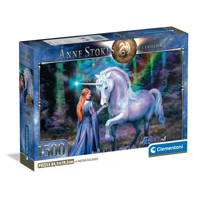 clementoni-collection-puzzle-anne-stokes-bluebell-wood-1500-teile image 1