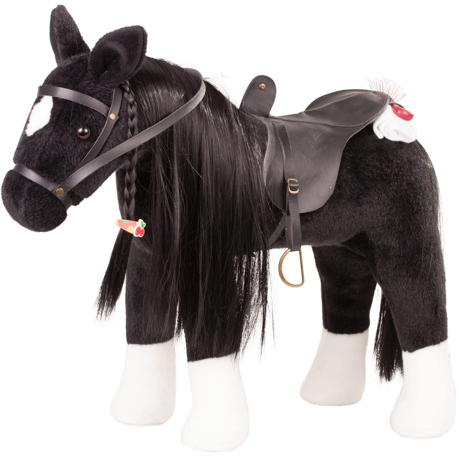 g-tz-3402783-rappe-max-k-mmpferd-pl-schpferd-mit-sattel-f-r-puppen-bis-50-cm image 1