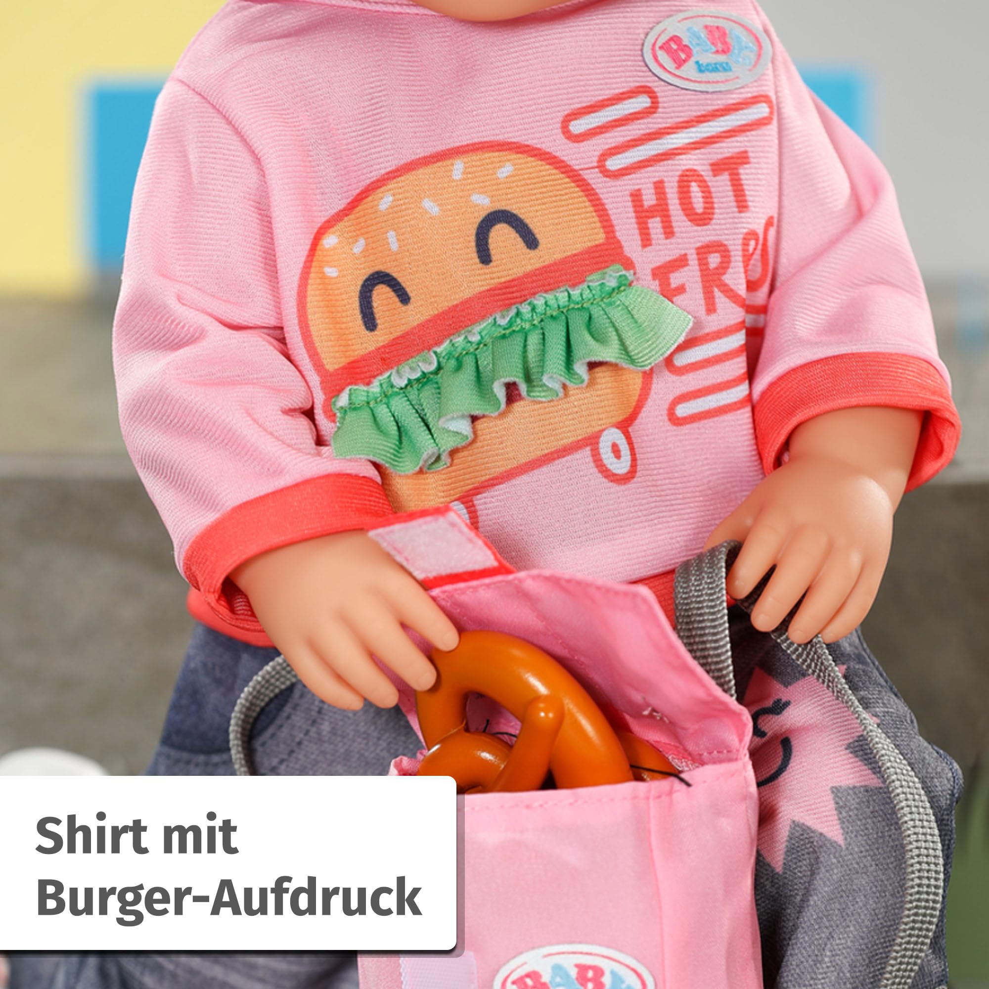 baby-born-snack-shop-outfit-835944-f-r-43-cm-puppen-mit-cap-und-rucksack image 3