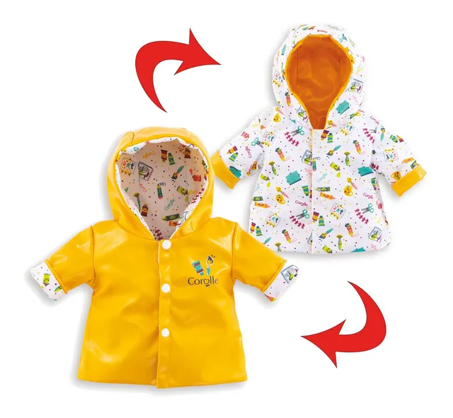 corolle-ma-premi-re-poup-e-regenmantel-puppenkleidung-f-r-30-cm-babypuppen image 1