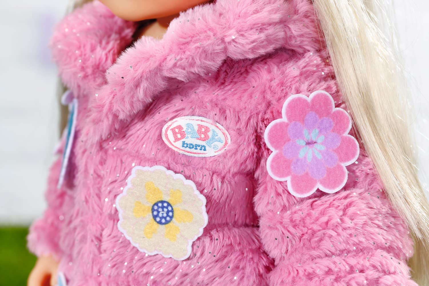 baby-born-mantel-set-pink-f-r-43-cm-puppen-mit-leggings-und-m-tze image 3