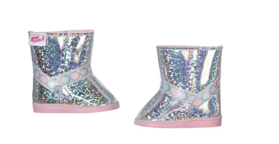 baby-born-winterstiefel-niedrig-silber-831793-puppenschuhe-f-r-43cm-puppen image 1