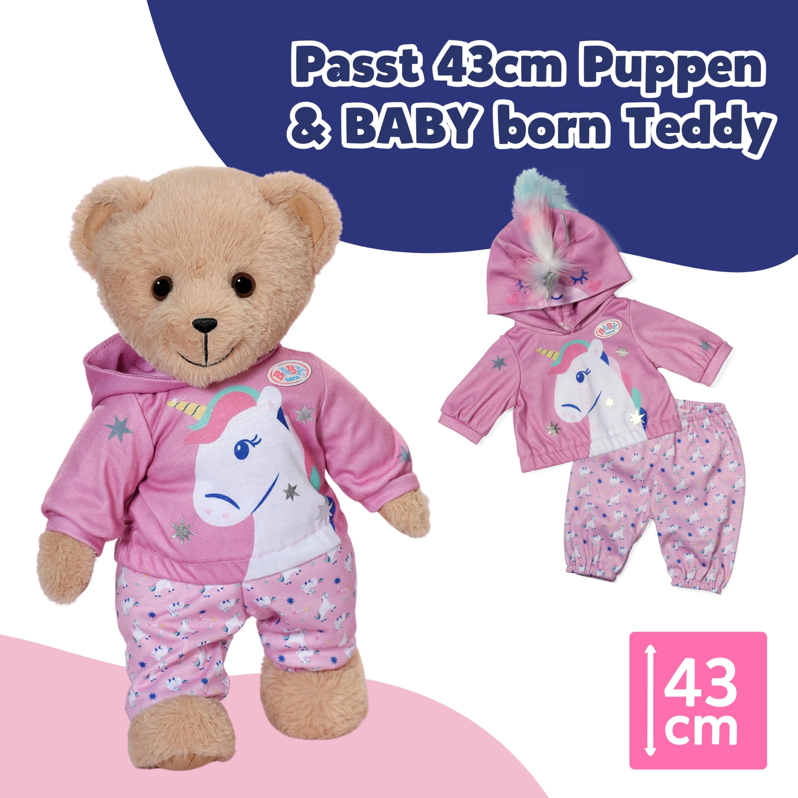 baby-born-einhorn-outfit-puppenkleidung-f-r-43-cm-puppen-mit-hoodie-und-hose image 4