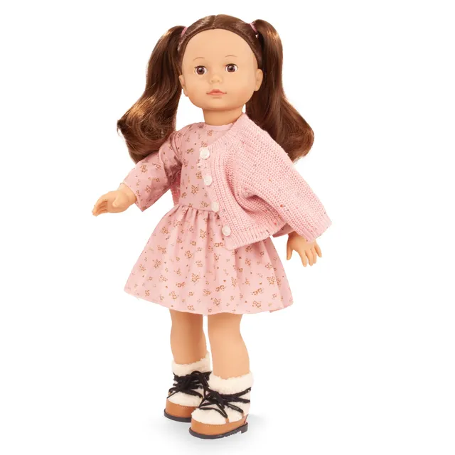 g-tz-precious-day-girl-elisabeth-millefleur-stehpuppe-46-cm-mit-braunen-haaren image 1