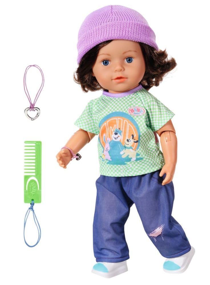 baby-born-brother-play-style-43cm-jungen-puppe-mit-haaren-und-7-funktionen image 1
