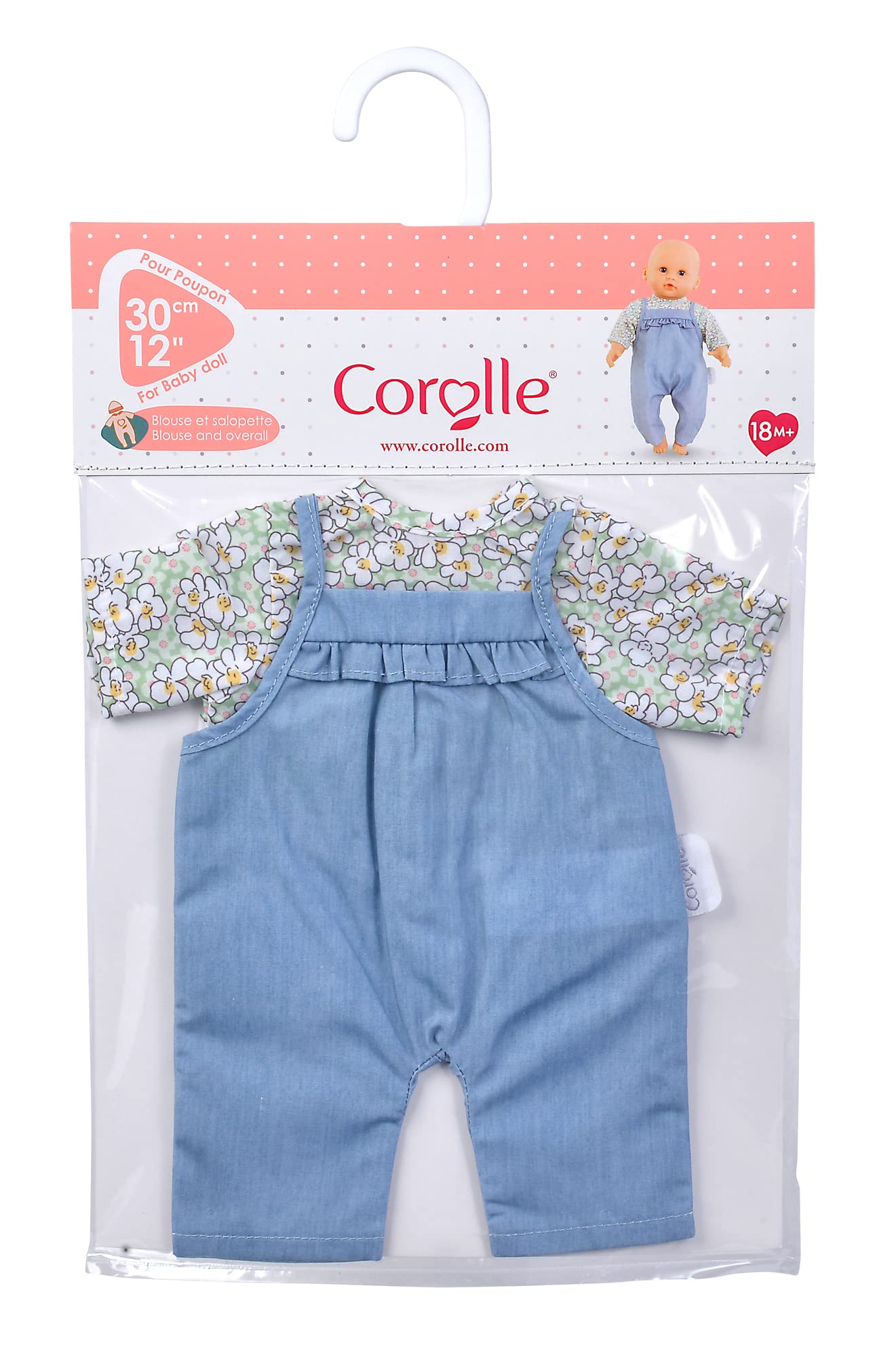corolle-ma-premiere-poupee-latzhose-mit-bluse-f-r-30-cm-babypuppen image 2