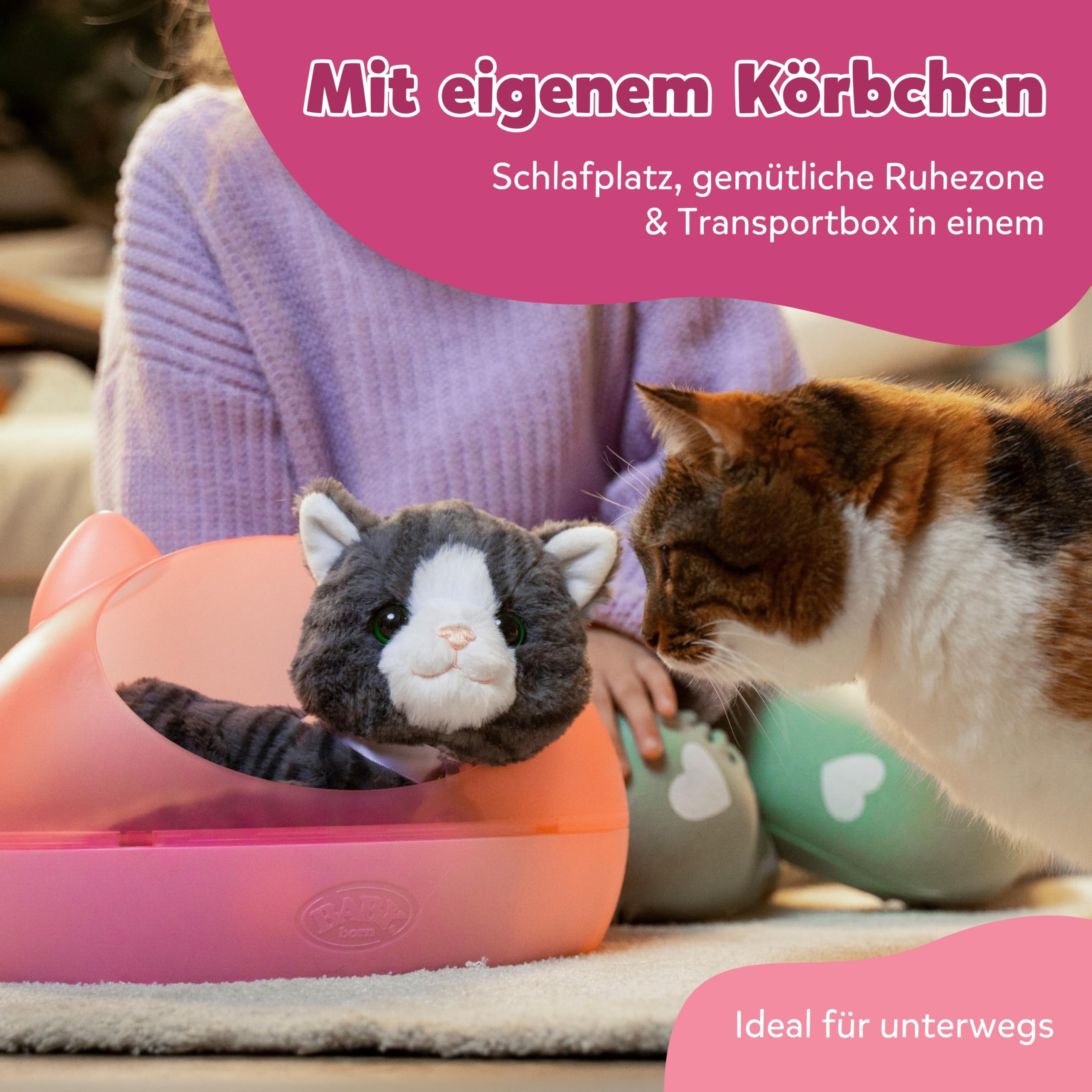 baby-born-meine-katze-cookie-pl-schkatze-mit-transportbox-sound-und-vibration image 4