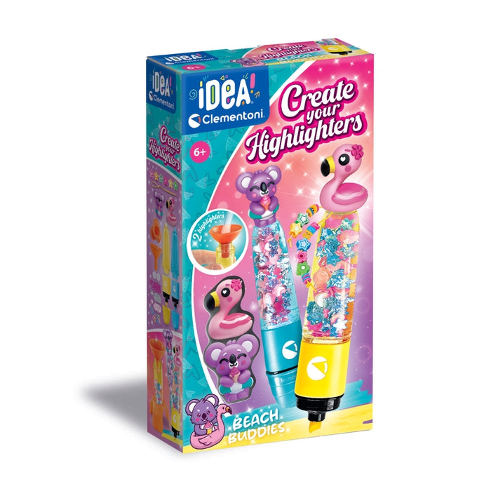 clementoni-idea-deine-textmarker-kreationen-freunde-bastelset image 1