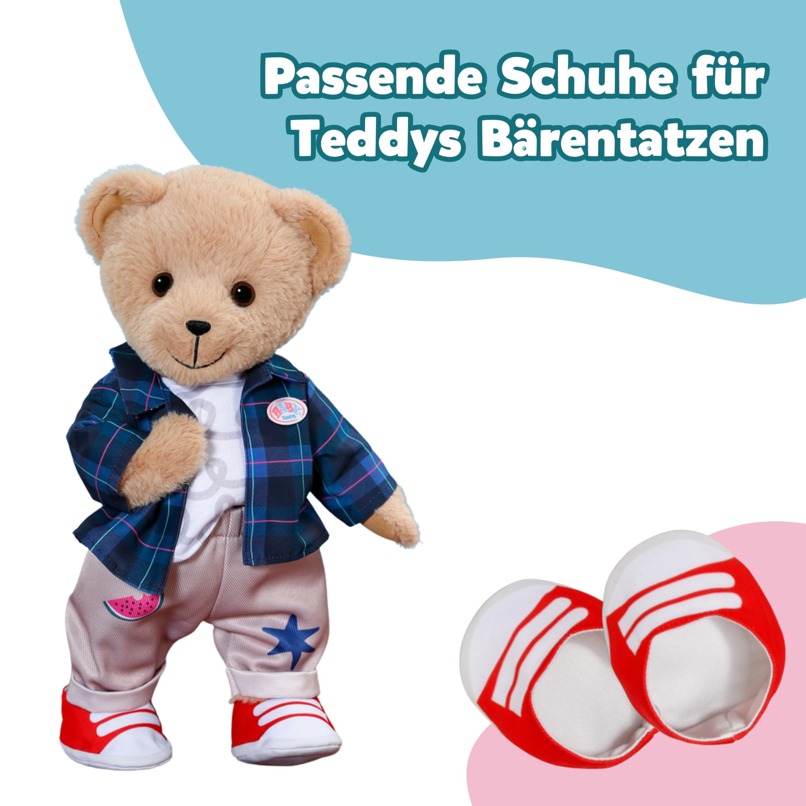 baby-born-teddy-outfit-mit-jacke-hose-und-schuhen-f-r-43cm-puppen image 2