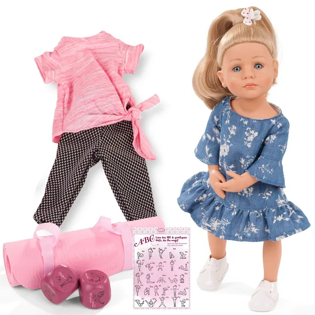 g-tz-2111022-little-kidz-lotta-yoga-36-cm-multigelenk-stehpuppe-mit-yoga-set image 1