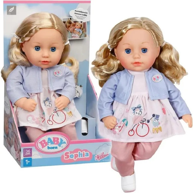 baby-born-sophia-rose-36-cm-babypuppe-mit-haaren-und-schlafaugen image 1